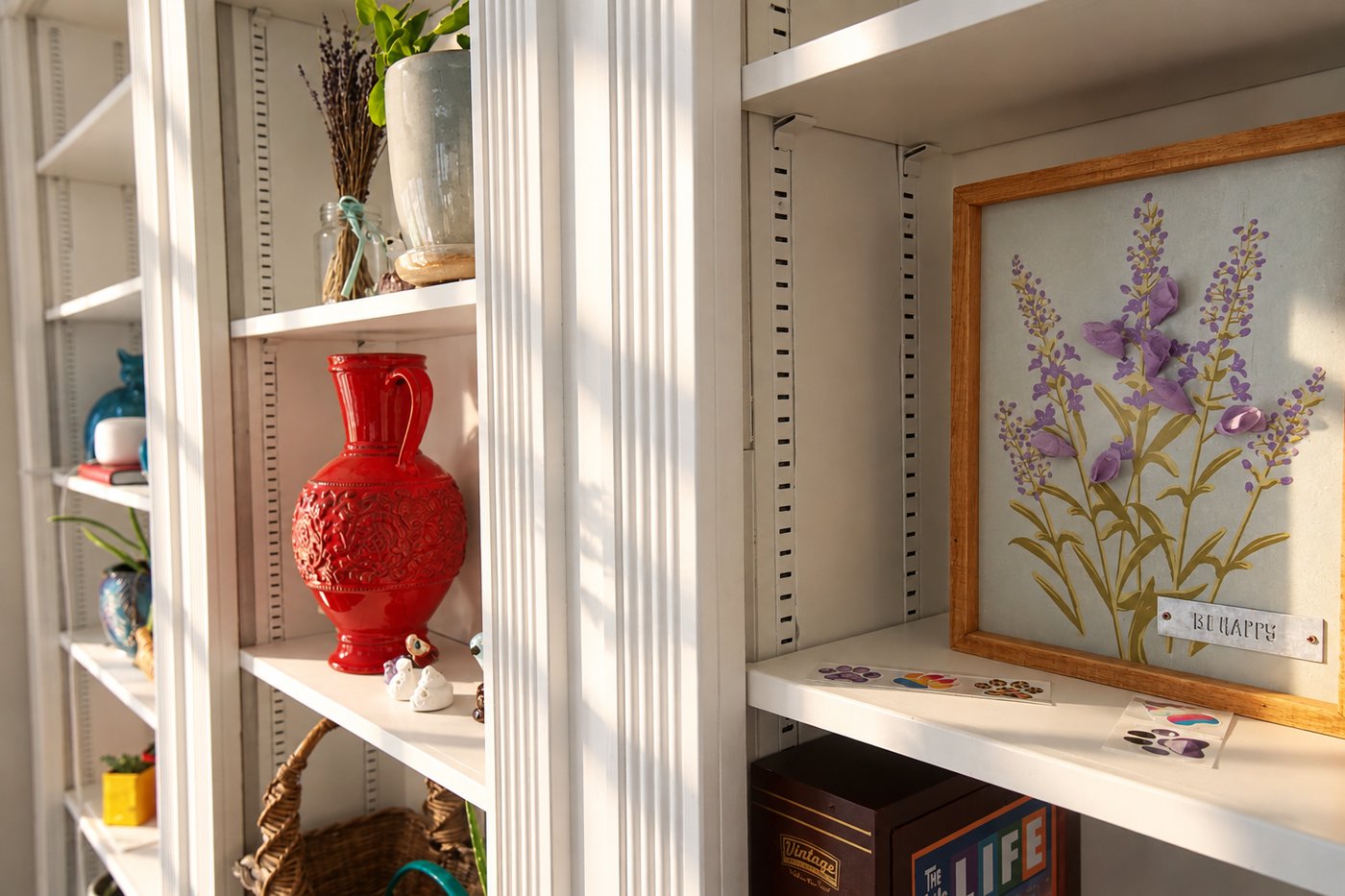Custom built-in shelving, Doylestown PA carpentry